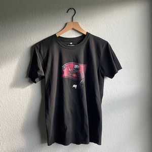 Tampa Bay Buccaneers Black Logo Tee Medium - New